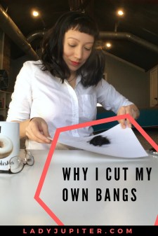 Why DO I cut my own bangs? Let's talk about self-hair cutting and I'll show you how I easily shed an inch #bangtrim #DIY #fearless