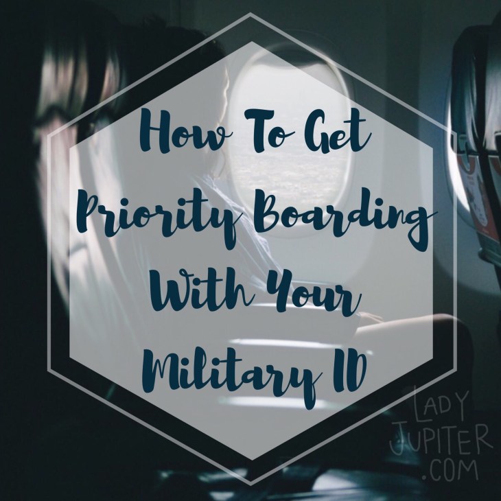 Traveling soon, Milspo? Make sure you're getting your Priority boarding pass. Fly smarter, ladies & gents. #priorityboarding #militaryID #milspouse