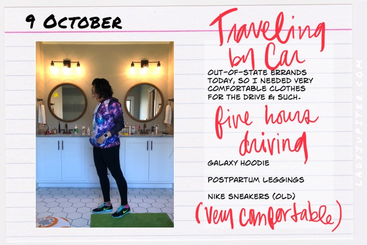 Comfortable travel clothes matter! #OOTD #traveling #driving