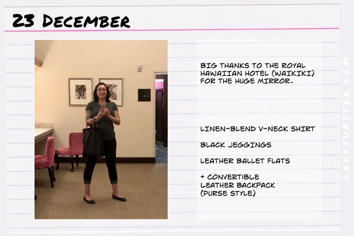 Outfit of the day December 23. #OOTD #NotAFashionBlogger #WhatIWore #ootdshare #LeatherAccessories