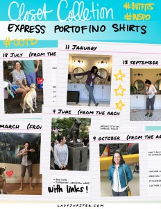 Here's my collection of Portofino shirts from Express. If you're thinking about buying some, come see how I wear mine! #outfits #HowIWoreIt #Express