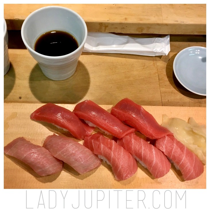 Annotated meal notes from Tokyo, June 2