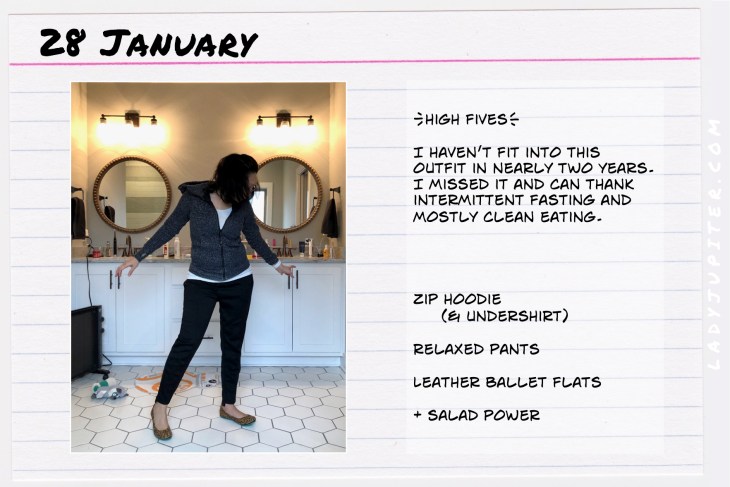 Outfit of the day January 26. #OOTD #WhatIWore #ootdshare #Lululemon #ScubaHoodie