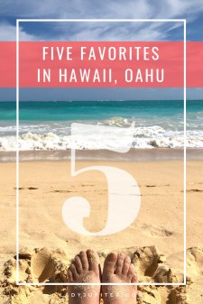 Time to talk about my five favorite things in Hawaii, on Oahu. I'll bring beach towels, you bring the sunscreen! #fivefaves #hawaii #oahu