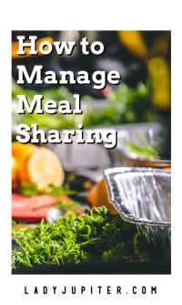 How to manage meal sharing. Planning menus, and keeping your car clean! #potlucks #mealtrains #planning