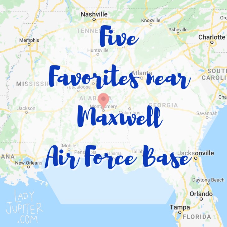 Writing today about some Montgomery, Alabama favorites that we found when stationed at Maxwell Air Force Base. #mafb #mgm #maxwellAFB