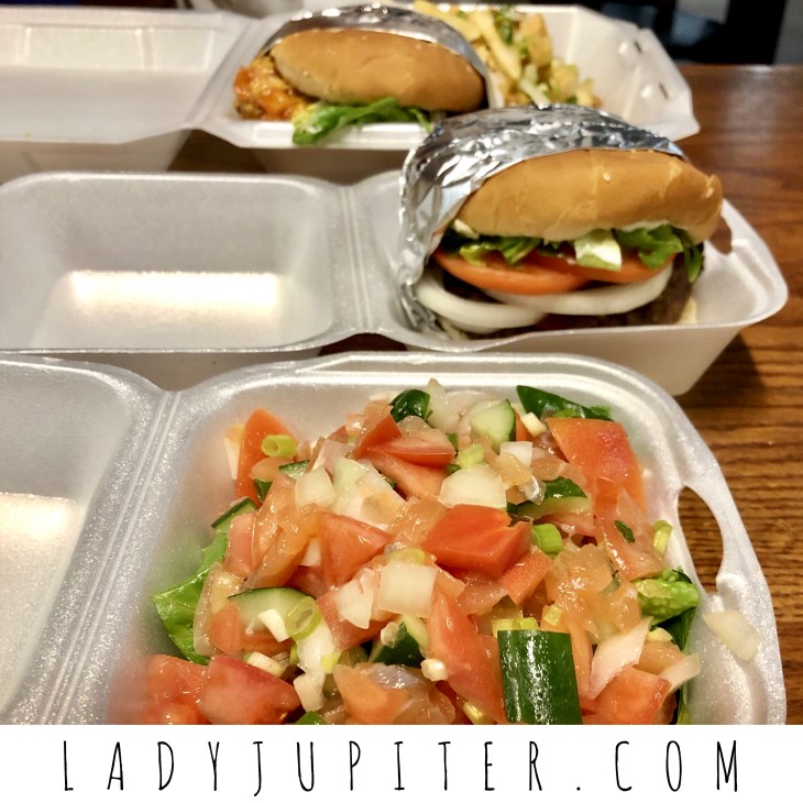 Burger & Sushi is a diamond in the rough. Juicy burgers and refreshing lomi lomi salmon. #burgers #lomilomisalmon #waikiki