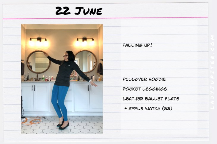 Outfits of the Day June 22. #OOTD #summer #over35 #leggings