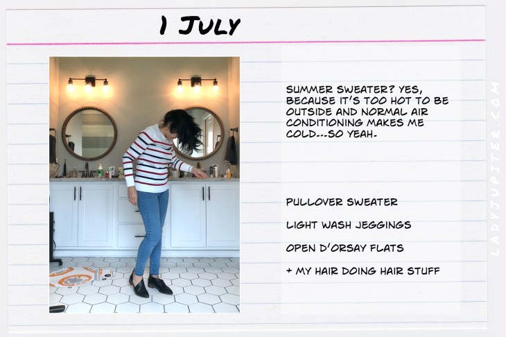 Outfits of the Day July 1. #OOTD #summer #over35 #opendorsayshoes