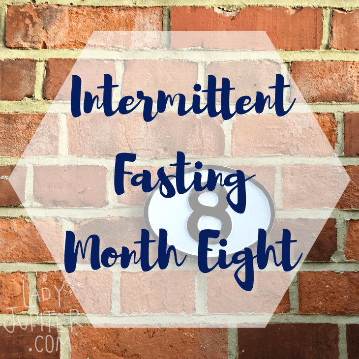 Eight months of intermittent fasting down! I'm still not my pre-pregnancy size, but I am closer than I was last month. #IF #Fasting #Persistent