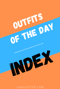 Outfits of the Day Index! Pretty self explanatory, but this is where I lay out each season's graphics and favorite outfits.