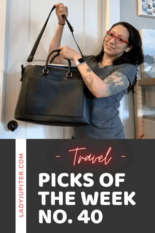 Picks №40 are a fresh batch of travel picks that will be well used on a nice long solo drive. #weekdayvacay #roadtrip #Octobertravel #LadyJupiter #PicksOfTheWeek