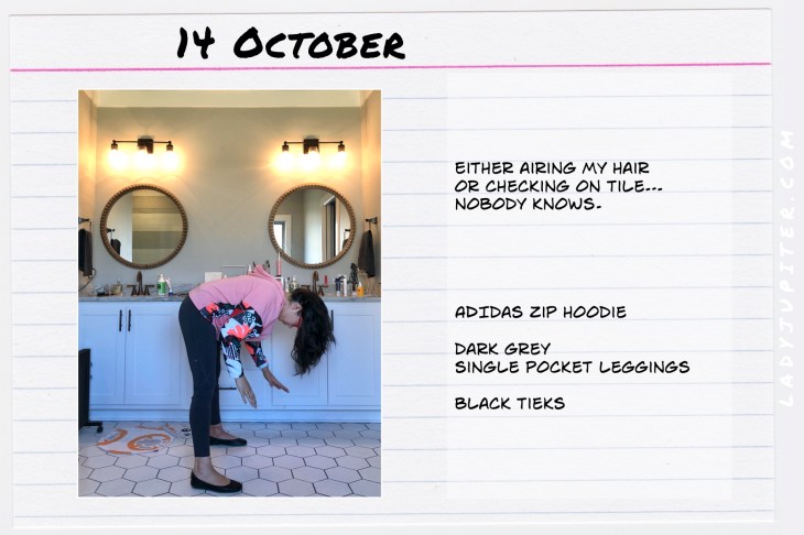 Outfits of the Day October 14. #OOTD #October #MomOutfits #LadyJupiter #leggingsoutfit #adidas