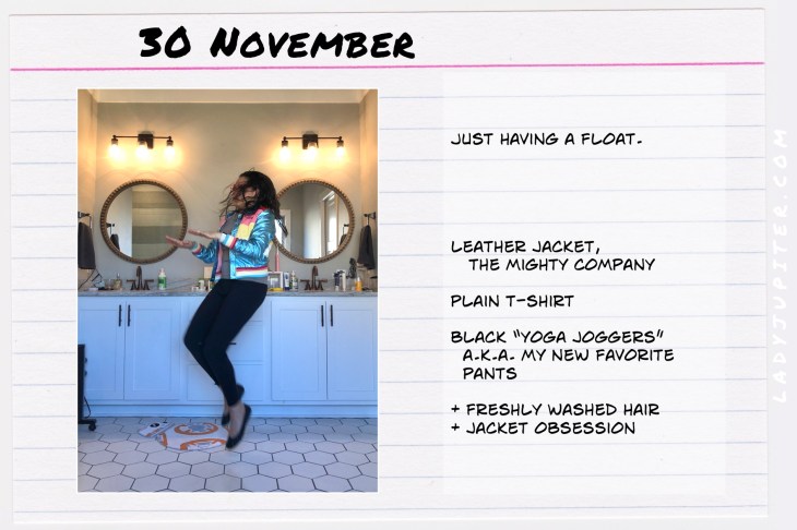 Outfits of the Day November 30. #OOTD #November #MomOutfits #LadyJupiter #TheMightyCompany #DoverJacket