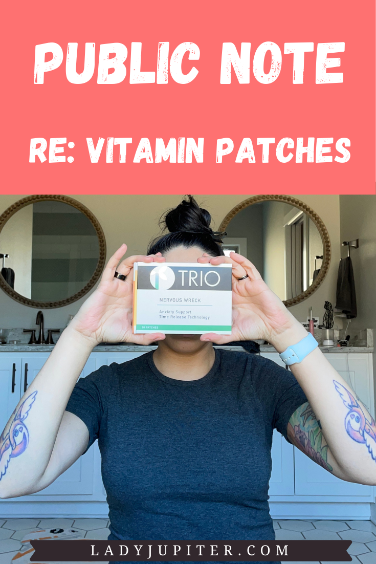I have been trying out a variety of vitamin and supplement patches for months and I am ready to share my findings with you! #vitamins #vitaminpatches #transdermal #biohacking #SAHM #LadyJupiter #publicnotes
