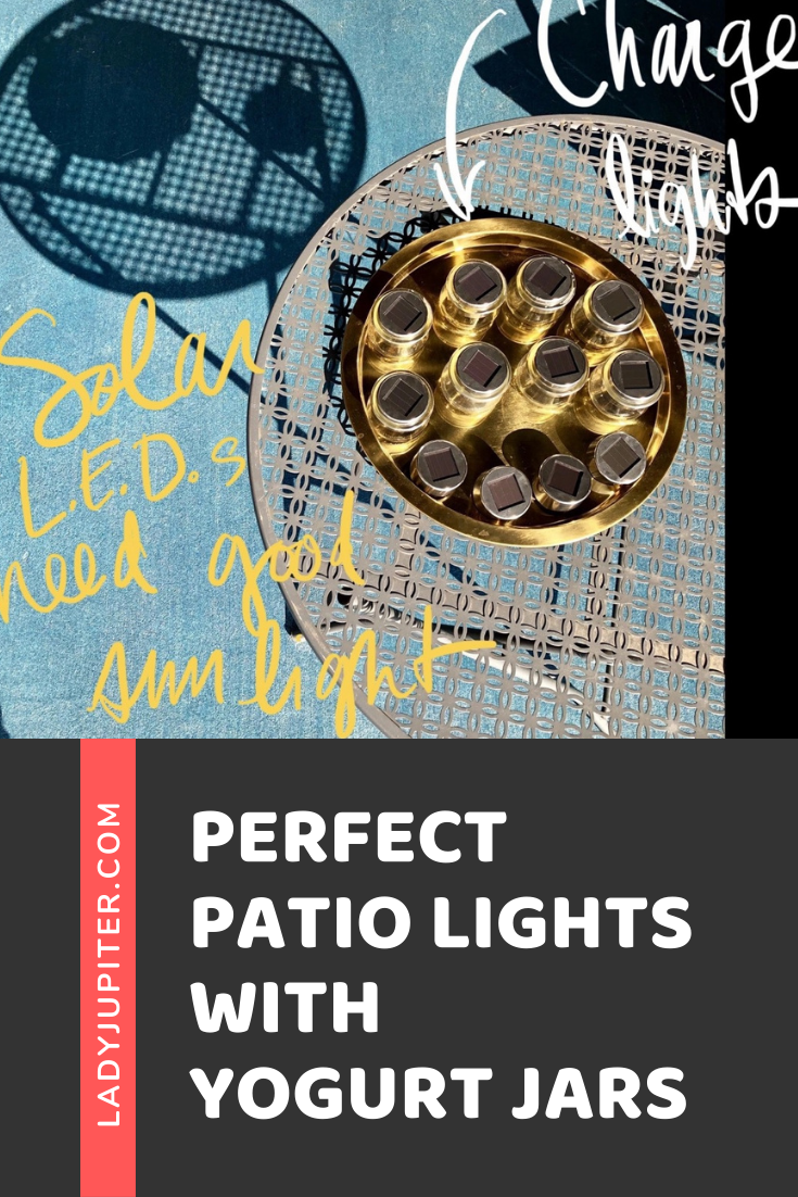 Want a perfectly lit patio with only solar LEDs? I got you! #LadyJupiter #PatioSeason #SolarLEDs #PatioLighting