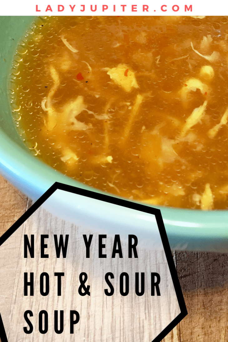 It's not exactly a tradition yet, but I like planning a New Year's Day Hot & Sour Soup each year. Black eyed peas are still on the menu, but I can't say no to this savory and tangy soup. #LadyJupiter #Soup #Recipe #Delicious