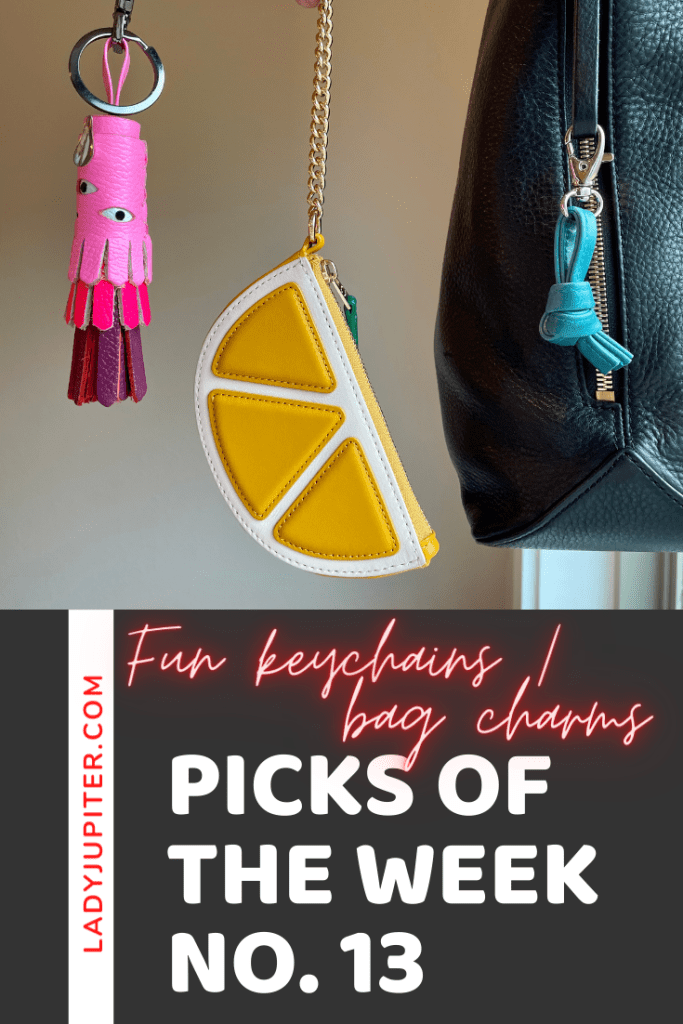 Week № 13 is another collection of little things that make me happy! #LadyJupiter #PicksOfTheWeek #keychains #bagcharms