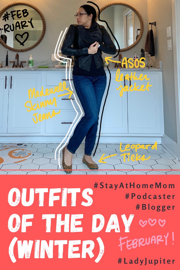Outfits of the day post! Click on to see what I wore in the winter; primarily light indoor layers because I don't go outside much. #OOTD #LadyJupiter #MomOutfits #comfortable #layers #OutfitShare #milblogger