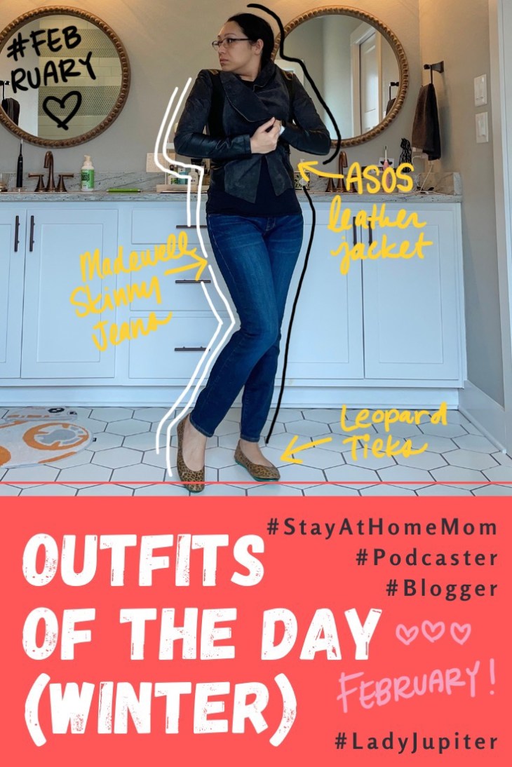 Outfits of the day post! Click on to see what I wore in the winter; primarily light indoor layers because I don't go outside much. #OOTD #LadyJupiter #MomOutfits #comfortable #layers #OutfitShare #milblogger