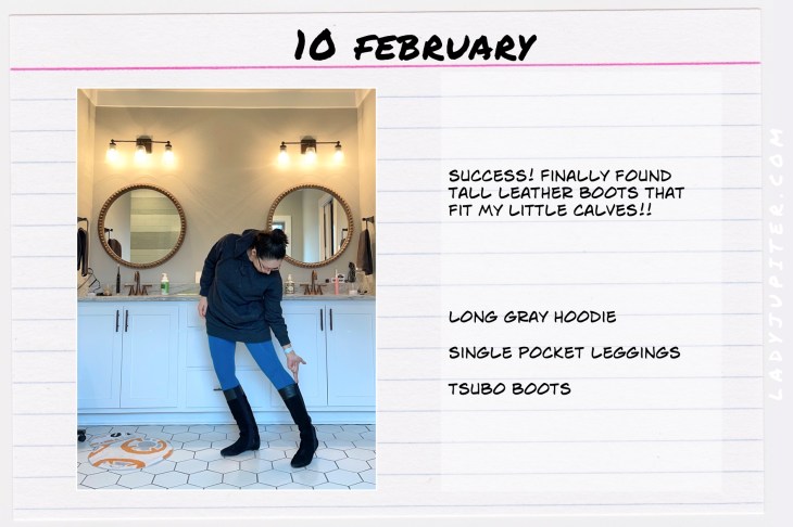 Winter Outfits of the Day. #OOTD #February #MomOutfits #LadyJupiter #SlimCalfBoots