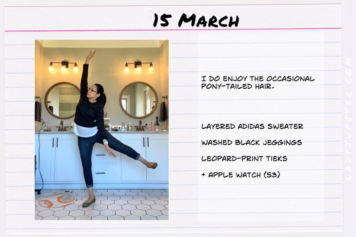 Winter Outfits of the Day. #OOTD #March #MomOutfits #LadyJupiter #Adidas