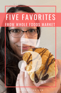 Sharing my Five Favorites from Whole Foods Market today! I've got a little something for everyone - one sweet, one salty, one floral, one creamy, and one best when chilled. Not all are exclusive to Whole Foods Market, so you can still taste my favorites if you don't have a WFM nearby. #FiveFavorites #FiveFaves #LadyJupiter