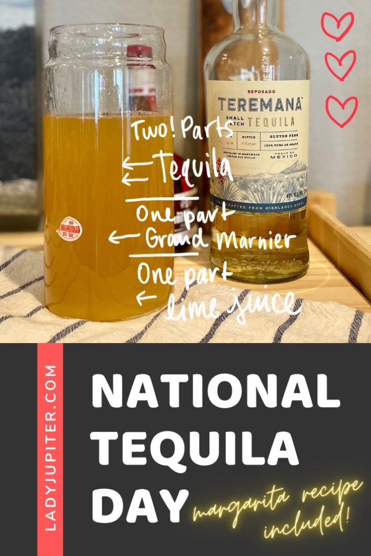 Happy National Tequila Day! Here's my favorite recipe, favorite method, and...that's it. Simple is good! #LadyJupiter #NationalTequilaDay #margaritas #recipes