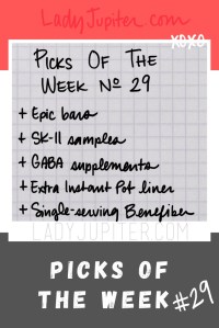 Week № 29! Today I'm sharing some in-home greatest hits. Something to eat, something for your skin, then for your sleep. One to simplify broth making, and a travel-ready fiber.