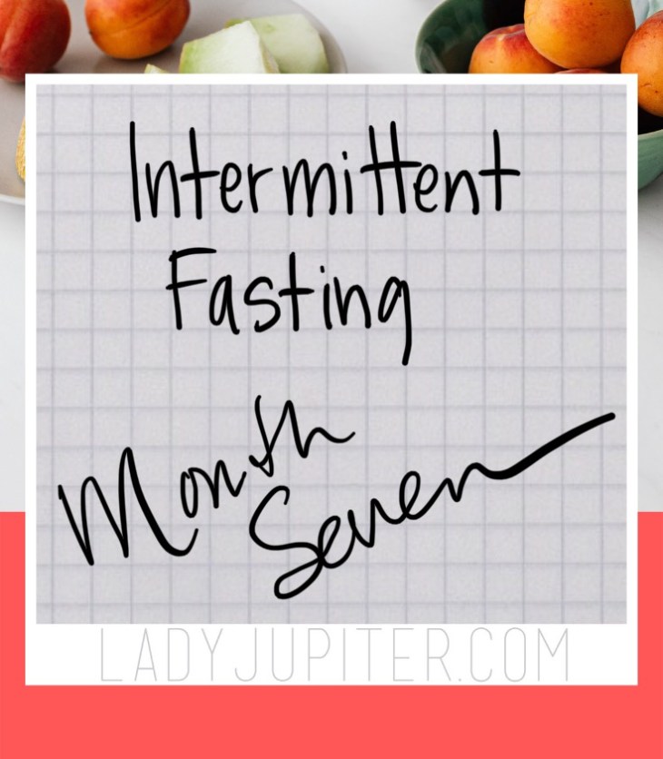 Seven months fasted! Intermittent fasting works, but it's not a quick process for every body. I'm still working on meeting my goal. #LadyJupiter #KeepFasting #AddTime