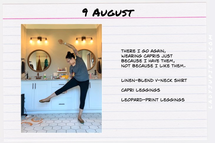 Summer Outfits of the Day. #OOTD #August #MomOutfits #LadyJupiter #Tieks