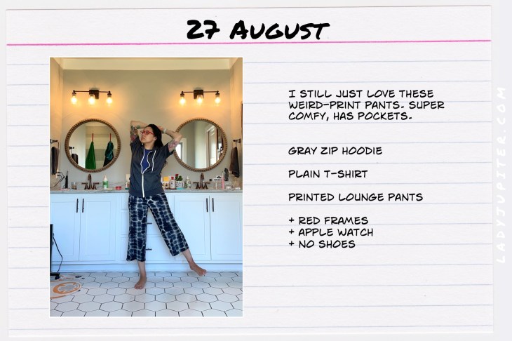 Summer Outfits of the Day. #OOTD #August #MomOutfits #LadyJupiter #loungepants