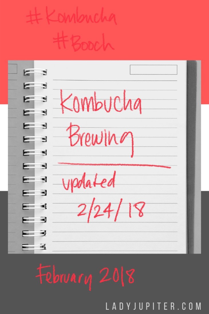 Join me on my kombucha brewing journey - this is when I learned lessons. #LadyJupiter #kombucha #updates