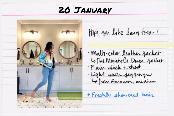 Outfits of the Day, Q1! Here's what I wore this quarter. I'm a recovering perfectionist and here's what I like to wear. #LadyJupiter #OOTD #DailyOutfits #January