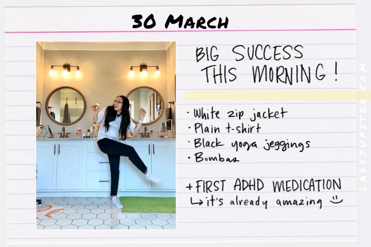 Outfits of the Day, Q1! Here's what I wore this quarter. I'm a recovering perfectionist and here's what I like to wear. #LadyJupiter #OOTD #DailyOutfits #March #ADHD #WomenWithADHD