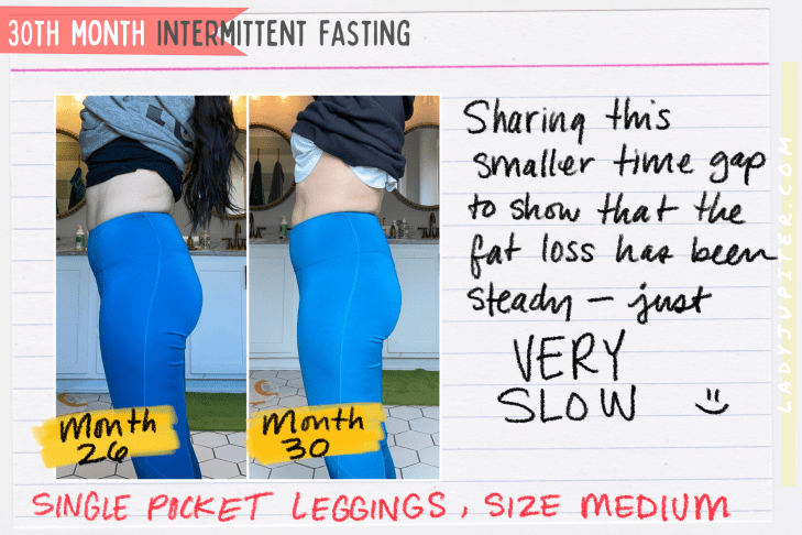 Intermittent fasting check in at month 30! I finally broke a plateau and am losing fat again. New photos and more data for you visual learners. #LadyJupiter #intermittentfasting #IF #turtle #impairedfastingglucose #berberine #progress