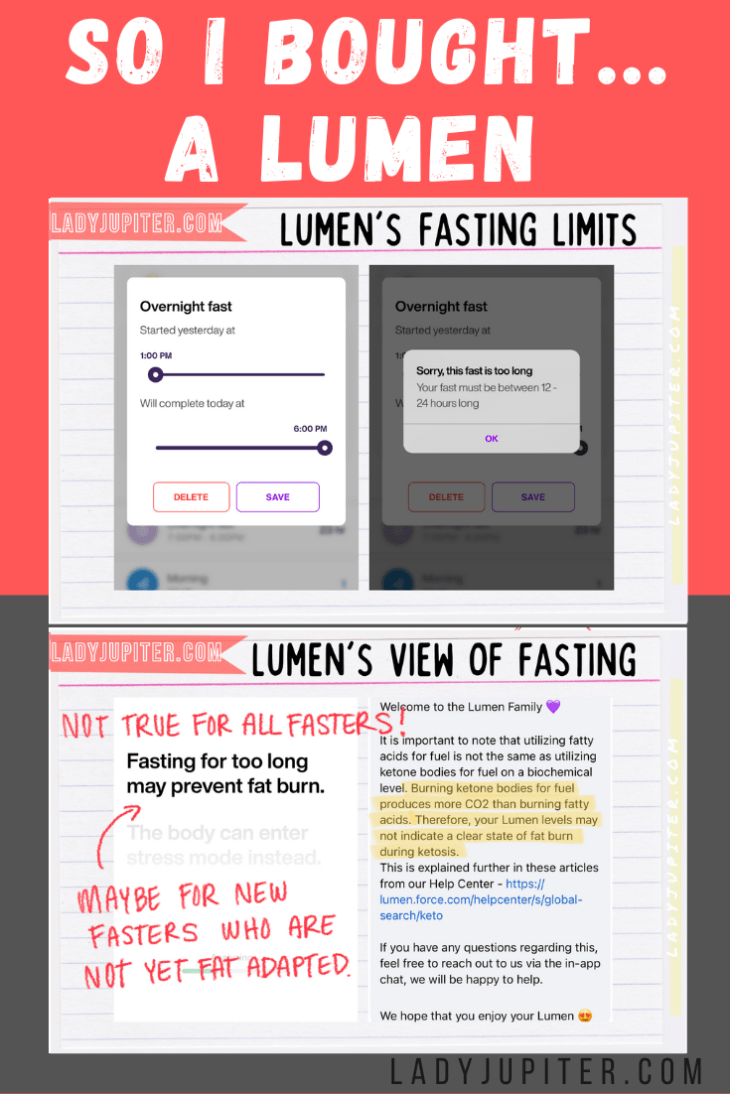 So I bought...a Lumen! It's a breathalyzer that measures CO2 and tells me if I'm burning fats or carbs. Lumen does not guide fasting - I do NOT recommend Lumen for new fasters who need support. #LadyJupiter #Lumen #biohacking #unsponsored #productreview #IF #IntermittentFasting