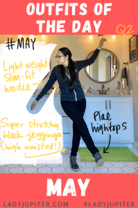 Outfits of the Day, Q2! Here's what I wore this quarter. I was recently diagnosed with ADHD and this is my very first quarter with medication. #LadyJupiter #OOTD #DailyOutfits #May #Q2 #ADHD #WomenWithADHD