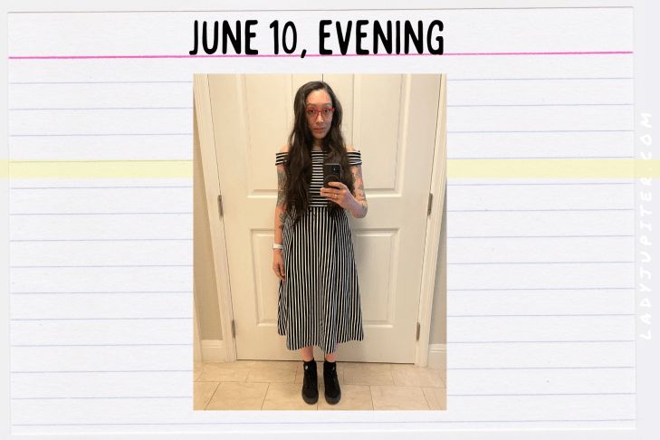 Outfits of the Day, Q2! Here's what I wore this quarter. I was recently diagnosed with ADHD and this is my very first quarter with medication. #LadyJupiter #OOTD #DailyOutfits #June #Q2 #ADHD #WomenWithADHD