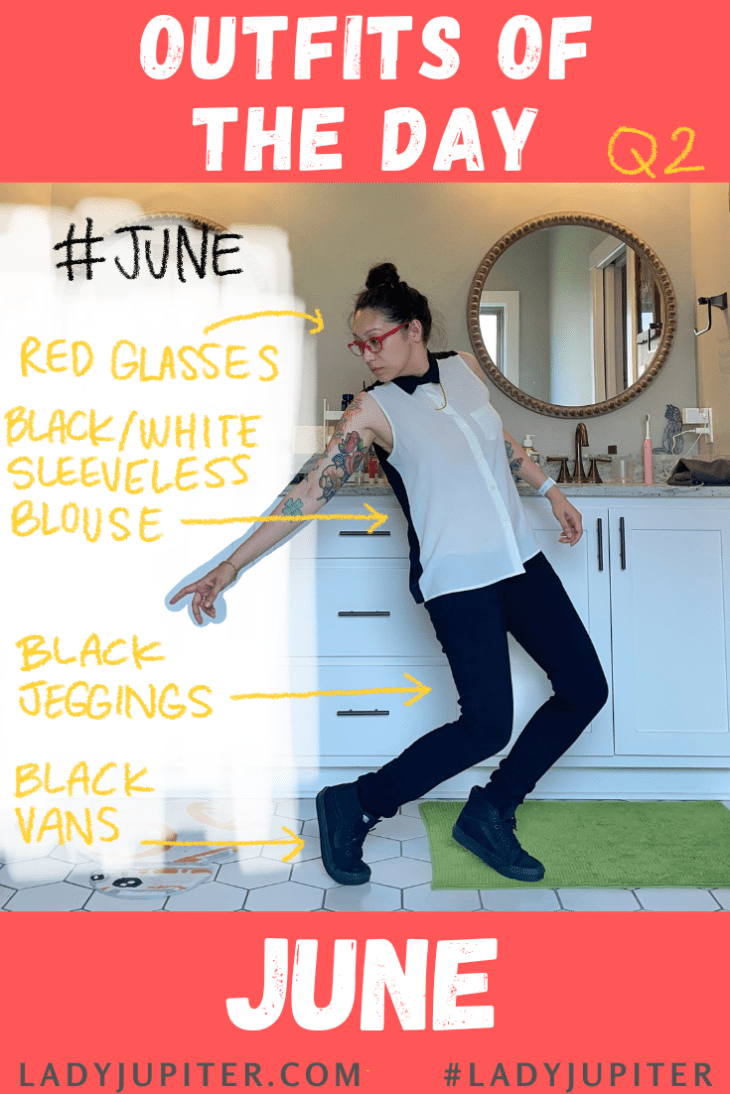 Outfits of the Day, Q2! Here's what I wore this quarter. I was recently diagnosed with ADHD and this is my very first quarter with medication. #LadyJupiter #OOTD #DailyOutfits #June #Q2 #ADHD #WomenWithADHD