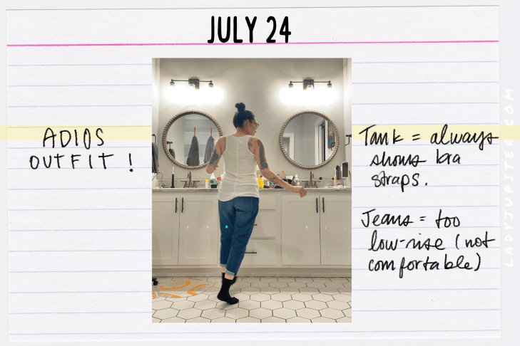 Outfits of the Day, Q3! Here's what I wore this quarter. I'm finally shrinking back down to my pre-pregnancy size 👏👏#LadyJupiter #OOTD #DailyOutfits #July #Q3 #WomenWithADHD #Late30s