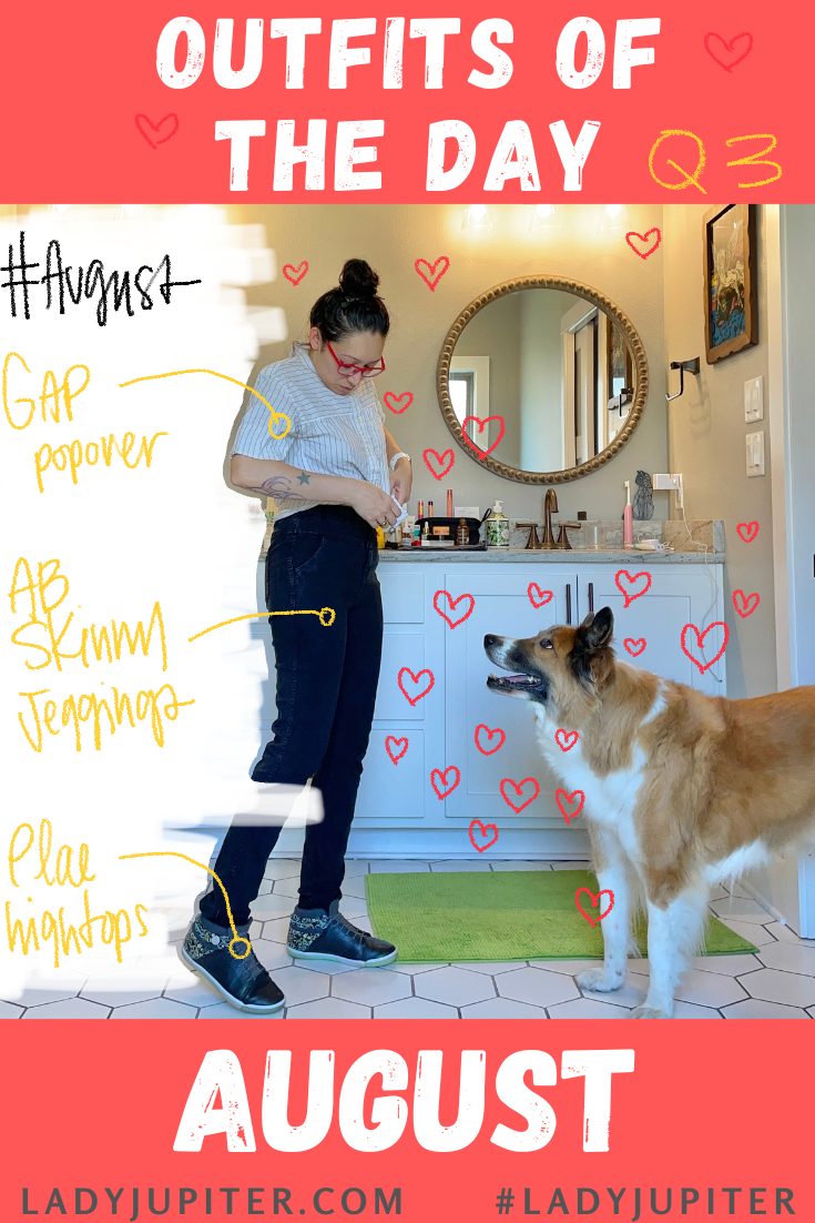 Outfits of the Day, Q3! I'm shrinking my body and wardrobe at the same time. #LadyJupiter #OOTD #DailyOutfits #August #Q3 #WomenWithADHD #Late30s