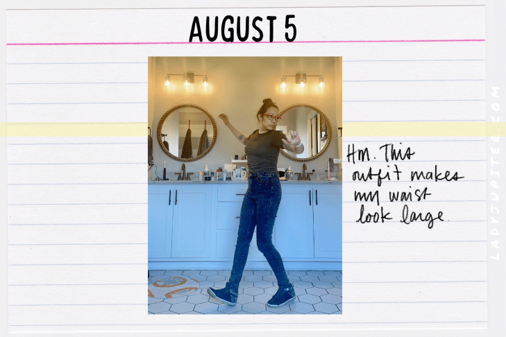 Outfits of the Day, Q3! I'm shrinking my body and wardrobe at the same time. #LadyJupiter #OOTD #DailyOutfits #August #Q3 #WomenWithADHD #Late30s