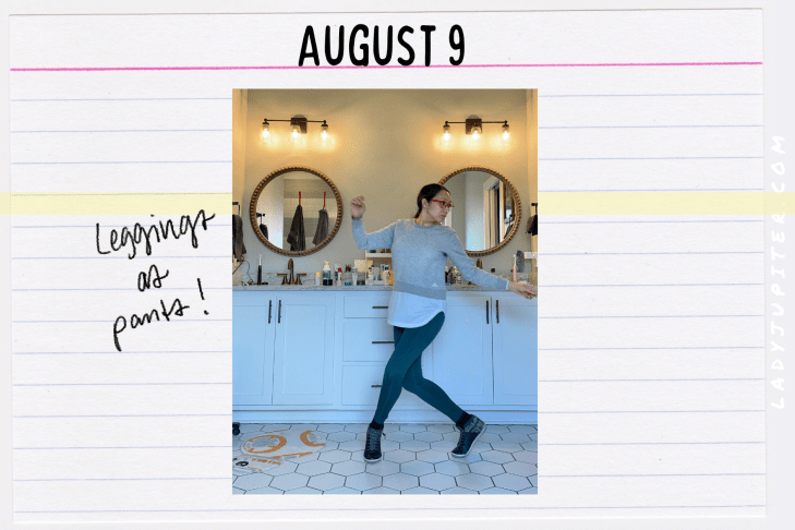 Outfits of the Day, Q3! I'm shrinking my body and wardrobe at the same time. #LadyJupiter #OOTD #DailyOutfits #August #Q3 #WomenWithADHD #Late30s