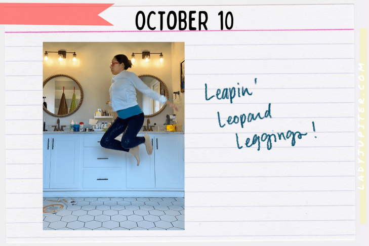 Outfits of the Day, Q4! The public closet of a hobby podcaster. #LadyJupiter #OOTD #DailyOutfits #October #Q4 #WomenWithADHD #Late30s