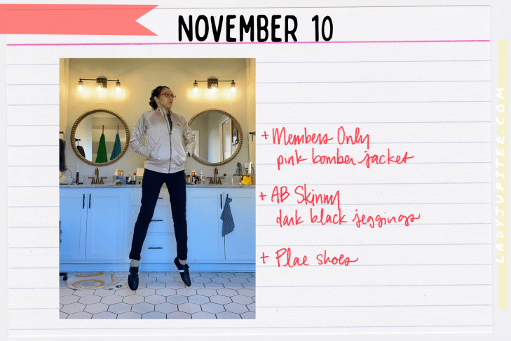 Outfits of the Day, Q4! The public closet of a hobby podcaster. #LadyJupiter #OOTD #DailyOutfits #November #Q4 #WomenWithADHD #Late30s