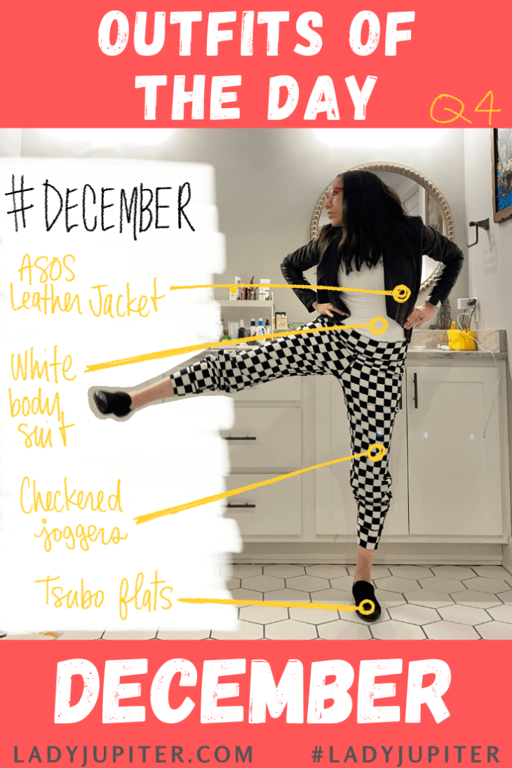 Outfits of the Day, Q4! The public closet of a hobby podcaster. #LadyJupiter #OOTD #DailyOutfits #December #Q4 #ParentsWithADHD #Late30s