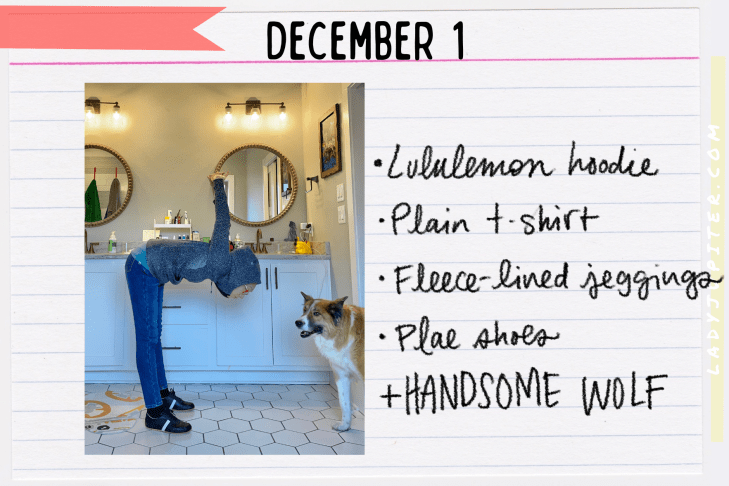 Outfits of the Day, Q4! The public closet of a hobby podcaster. #LadyJupiter #OOTD #DailyOutfits #December #Q4 #ParentsWithADHD #Late30s