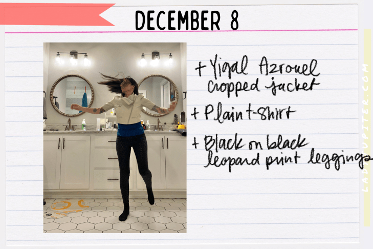 Outfits of the Day, Q4! The public closet of a hobby podcaster. #LadyJupiter #OOTD #DailyOutfits #December #Q4 #ParentsWithADHD #Late30s