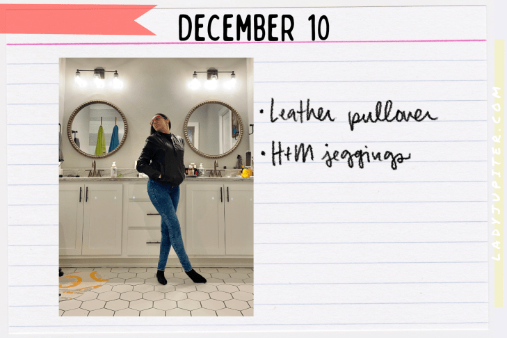 Outfits of the Day, Q4! The public closet of a hobby podcaster. #LadyJupiter #OOTD #DailyOutfits #December #Q4 #ParentsWithADHD #Late30s